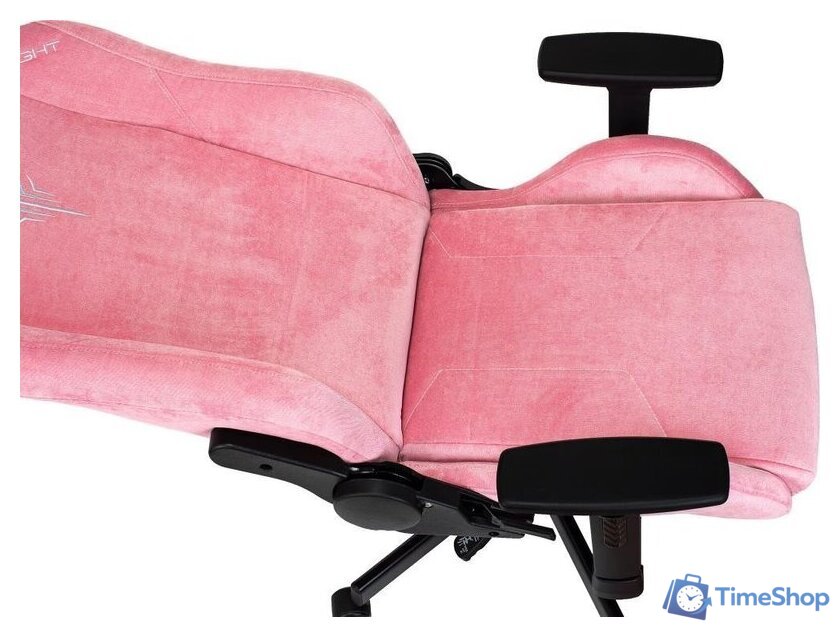 Игровое (геймерское) кресло Knight N1 Fabric Velvet 36 (розовый) - Изображение №6 — Интернет-магазин Time-Shop