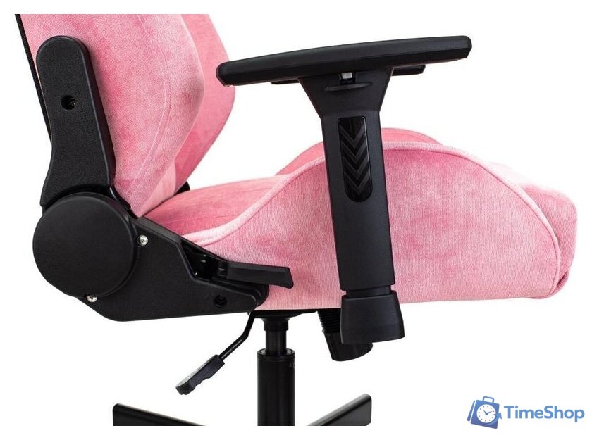 Игровое (геймерское) кресло Knight N1 Fabric Velvet 36 (розовый) - Изображение №9 — Интернет-магазин Time-Shop