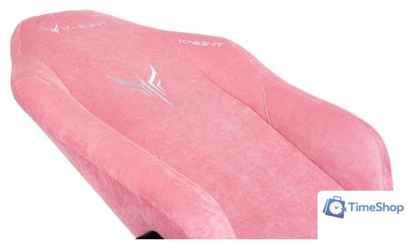 Игровое (геймерское) кресло Knight N1 Fabric Velvet 36 (розовый) - Изображение №10 — Интернет-магазин Time-Shop