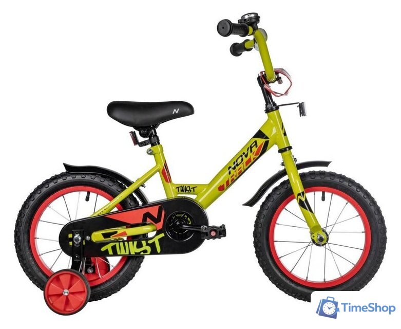 Детский велосипед Novatrack Twist 14 2025 141TWIST.GN5 (зеленый) - Изображение №1 — Интернет-магазин Time-Shop