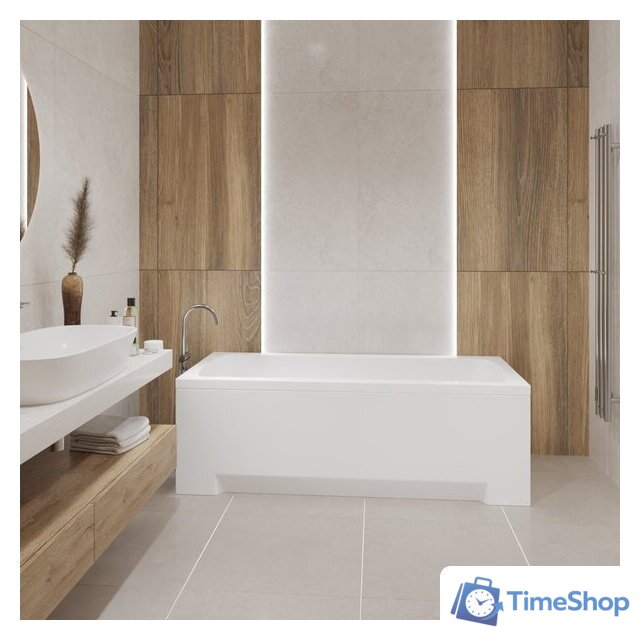 Ванна Lauter Bianca 160 21207160 (с каркасом и сифоном 21Y11022 белый) - Изображение №15 — Интернет-магазин Time-Shop