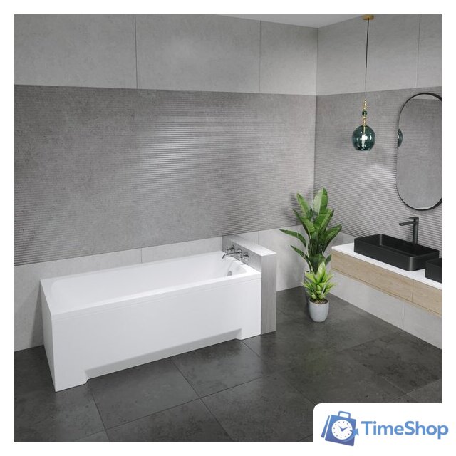 Ванна Lauter Bianca 160 21207160 (с каркасом и сифоном 21Y11022 белый) - Изображение №9 — Интернет-магазин Time-Shop