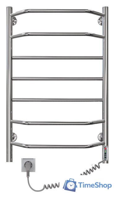 Полотенцесушитель Granula Евро 50х80 2-3-2 D32 (правый, терморегулятор с таймером) - Изображение №1 — Интернет-магазин Time-Shop