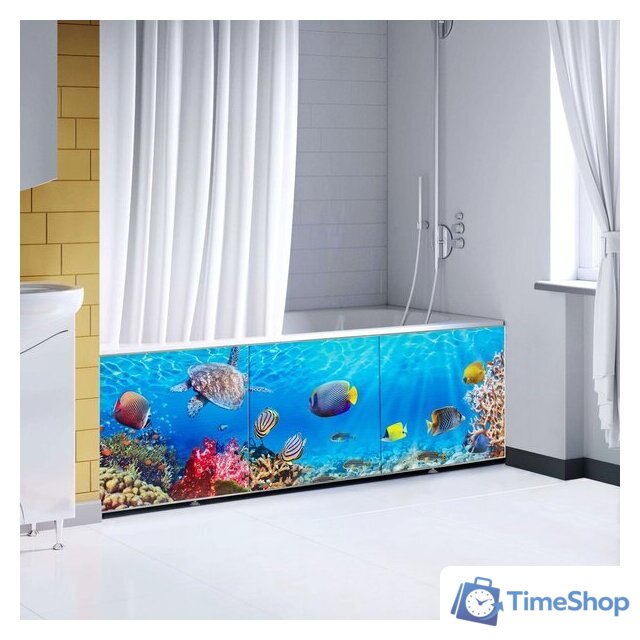 Фронтальный экран под ванну Comfort Alumin Морское дно 3D 1.7 - Изображение №1 — Интернет-магазин Time-Shop