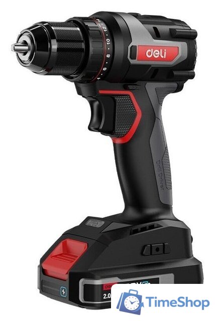 Дрель-шуруповерт Deli DE-DZ20-1D2 (с 2-мя АКБ, сумка) - Изображение №11 — Интернет-магазин Time-Shop