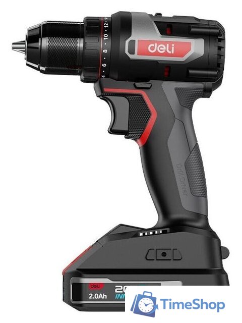 Дрель-шуруповерт Deli DE-DZ20-1D2 (с 2-мя АКБ, сумка) - Изображение №12 — Интернет-магазин Time-Shop