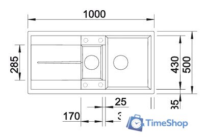 Кухонная мойка Blanco Metra 6 S 513053 (антрацит) - Изображение №2 — Интернет-магазин Time-Shop