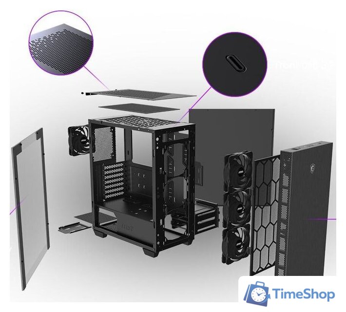 Корпус MSI MPG Sekira 100P - Изображение №6 — Интернет-магазин Time-Shop