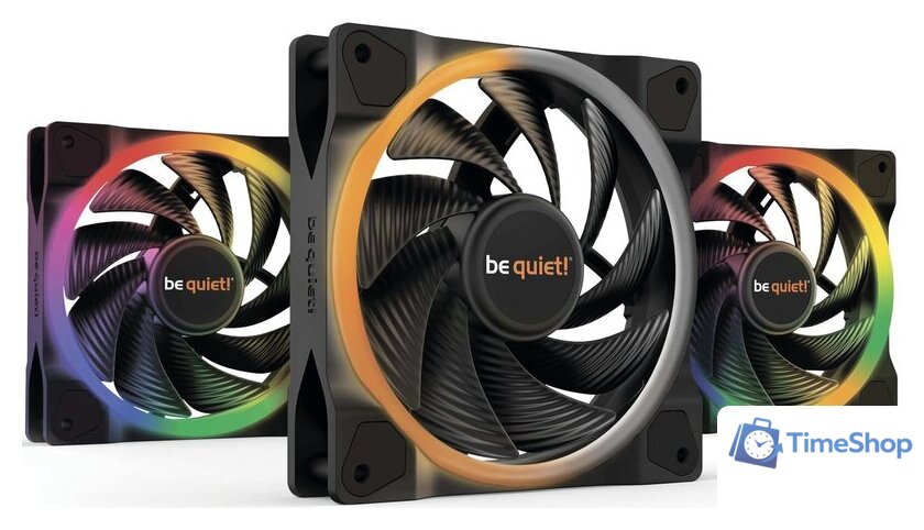 Комплект вентиляторов для корпуса с контроллером be quiet! Light Wings 120mm PWM High-Speed Triple-Pack BL077 - Изображение №1 — Интернет-магазин Time-Shop