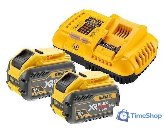 Аккумулятор с зарядным устройством DeWalt DCB118Y2 (18В/2x12 Ач + 18/54В) - Изображение №1 — Интернет-магазин Time-Shop