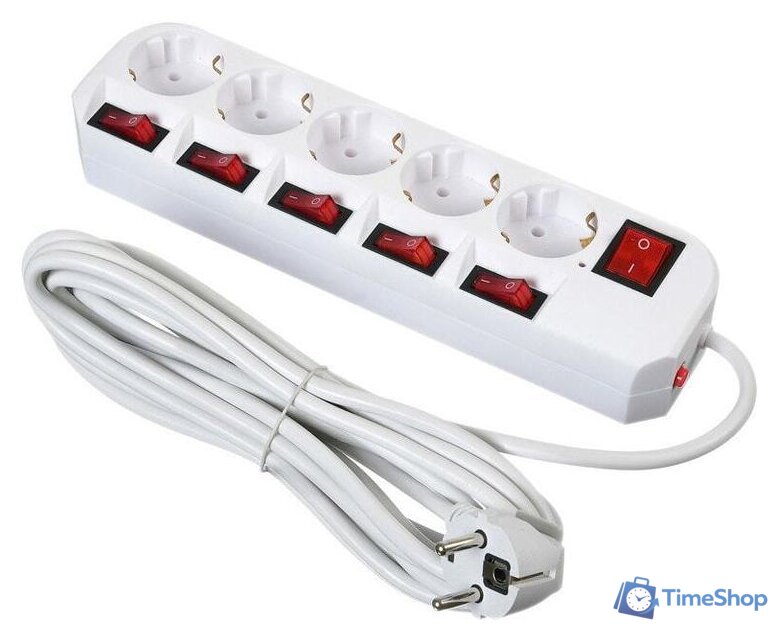 Сетевой фильтр Buro 500SH-5-SW-W - Изображение №2 — Интернет-магазин Time-Shop