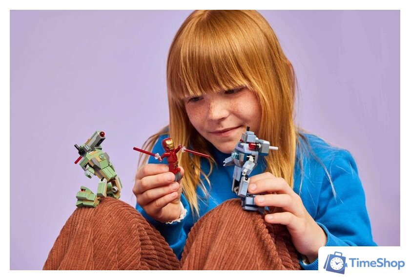 Конструктор LEGO Marvel Железный человек и боевая машина против дронов 76320 - Изображение №8 — Интернет-магазин Time-Shop