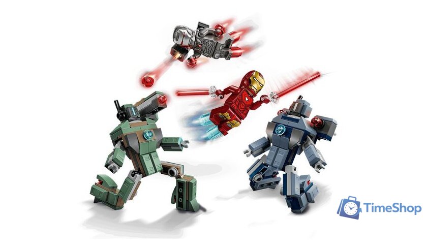 Конструктор LEGO Marvel Железный человек и боевая машина против дронов 76320 - Изображение №3 — Интернет-магазин Time-Shop