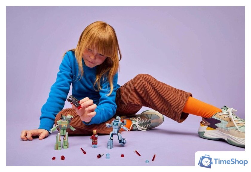 Конструктор LEGO Marvel Железный человек и боевая машина против дронов 76320 - Изображение №9 — Интернет-магазин Time-Shop