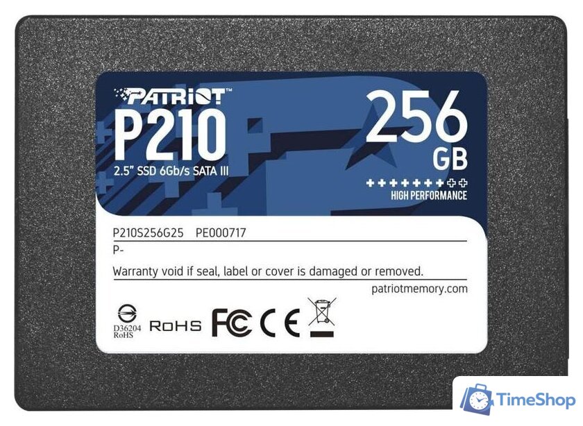 SSD Patriot P210 256GB P210S256G25 - Изображение №1 — Интернет-магазин Time-Shop