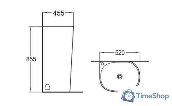 Умывальник SantiLine SL-4001 - Изображение №2 — Интернет-магазин Time-Shop