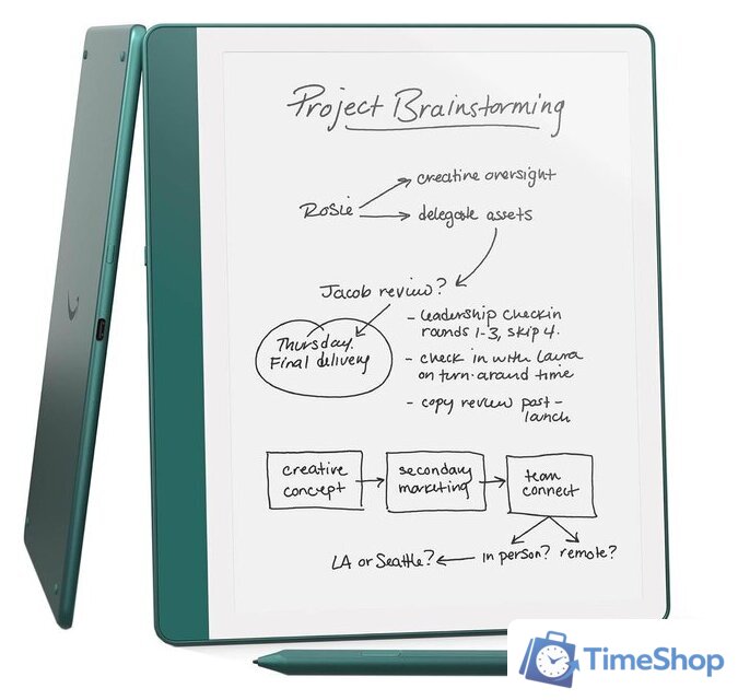 Электронная книга Amazon Kindle Scribe 2024 64GB Premium Pen (бирюзовый) - Изображение №1 — Интернет-магазин Time-Shop