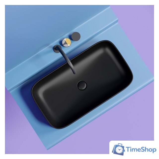 Умывальник Ceramica Nova Element CN6054MB (черный матовый) - Изображение №9 — Интернет-магазин Time-Shop