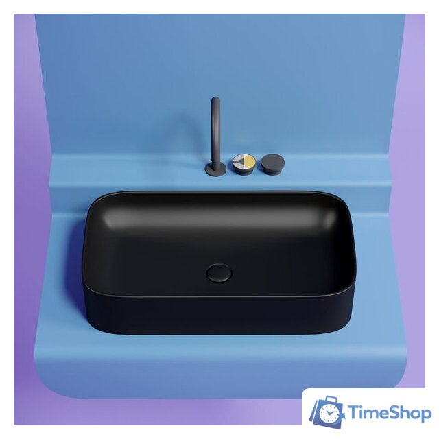 Умывальник Ceramica Nova Element CN6054MB (черный матовый) - Изображение №8 — Интернет-магазин Time-Shop