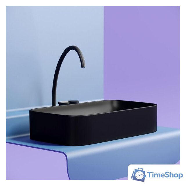 Умывальник Ceramica Nova Element CN6054MB (черный матовый) - Изображение №5 — Интернет-магазин Time-Shop