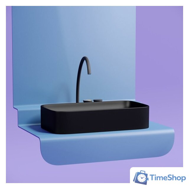 Умывальник Ceramica Nova Element CN6054MB (черный матовый) - Изображение №2 — Интернет-магазин Time-Shop