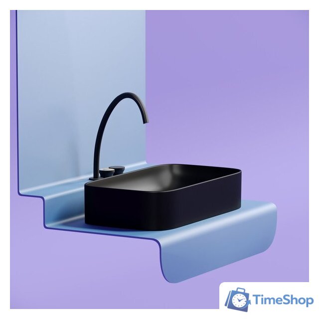 Умывальник Ceramica Nova Element CN6054MB (черный матовый) - Изображение №3 — Интернет-магазин Time-Shop