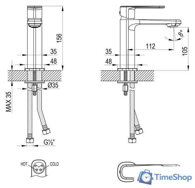 Смеситель Lemark LMF-1012B-C - Изображение №3 — Интернет-магазин Time-Shop
