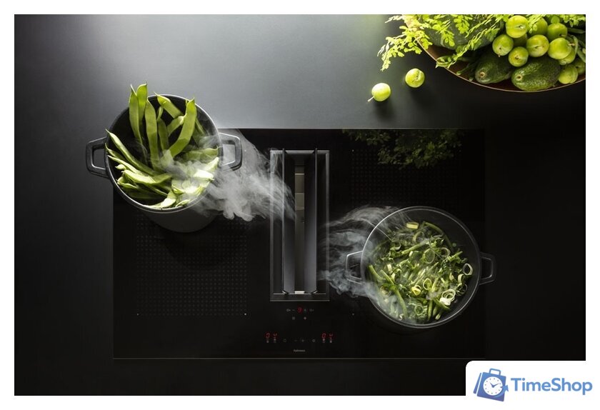 Варочная панель Falmec Quantum Design+ 90 600 м3/ч (черный) - Изображение №5 — Интернет-магазин Time-Shop