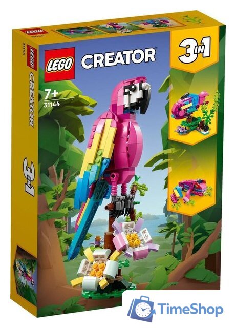 Конструктор LEGO Creator 3-in-1 31144 Экзотический розовый попугай - Изображение №1 — Интернет-магазин Time-Shop