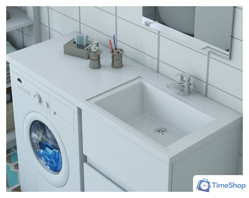 Умывальник Эстет Даллас 110, правая (белый) - Изображение №4 — Интернет-магазин Time-Shop