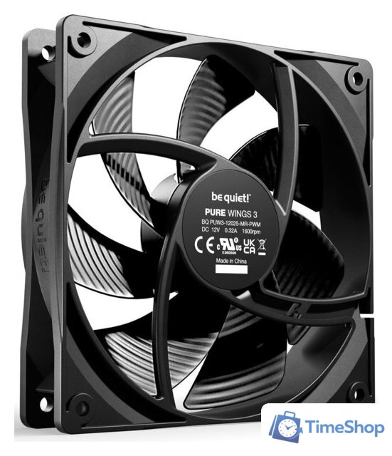 Вентилятор для корпуса be quiet! Pure Wings 3 120mm PWM BL105 - Изображение №2 — Интернет-магазин Time-Shop