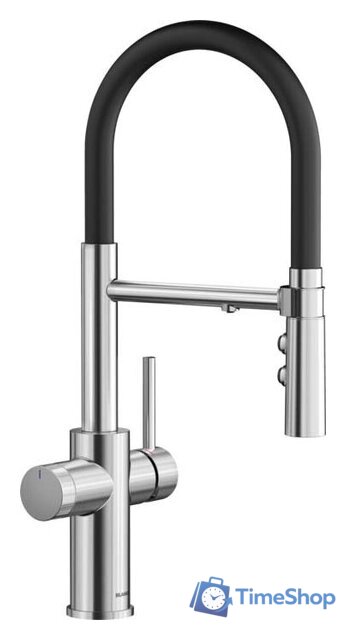 Смеситель Blanco Catris-S Flexo Filter (черный/нержавеющая сталь) - Изображение №1 — Интернет-магазин Time-Shop