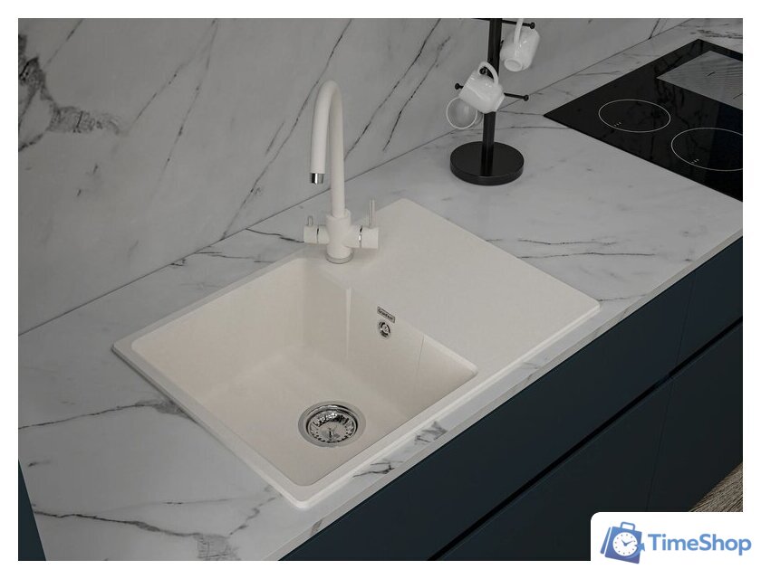Кухонная мойка GranFest Urban GF-Urban-668L (белый) - Изображение №3 — Интернет-магазин Time-Shop