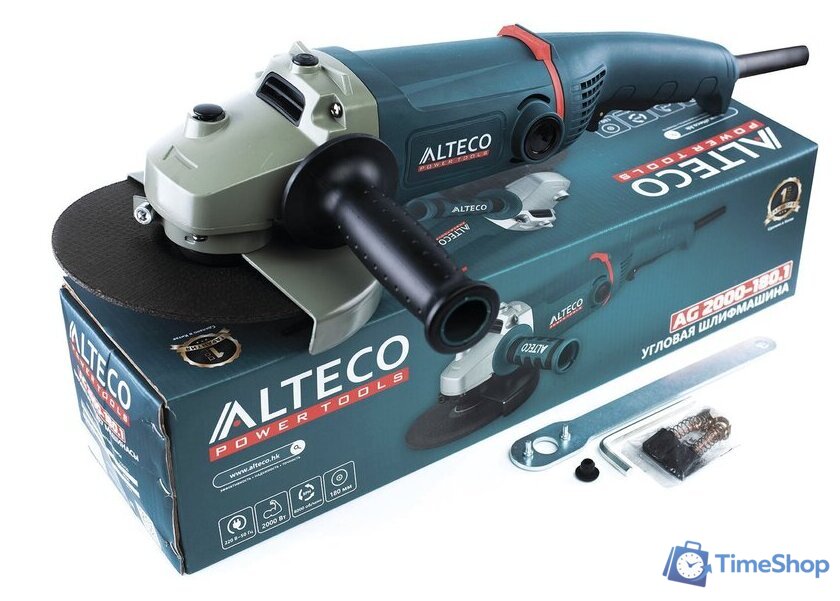 Угловая шлифмашина Alteco AG 2000-180.1 - Изображение №8 — Интернет-магазин Time-Shop