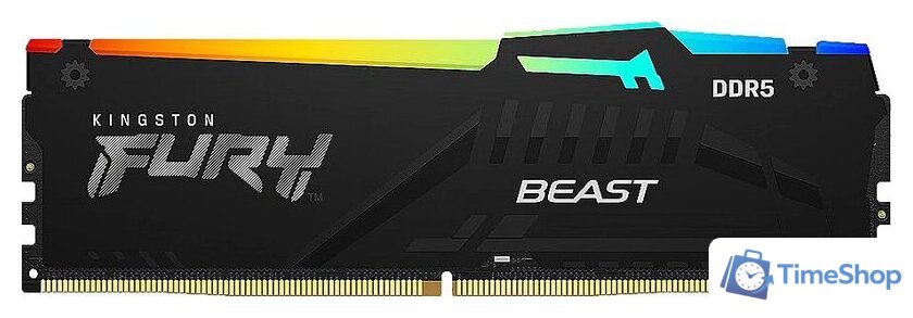 Оперативная память Kingston FURY Beast RGB 32ГБ DDR5 5600МГц KF556C36BBEA-32 - Изображение №1 — Интернет-магазин Time-Shop
