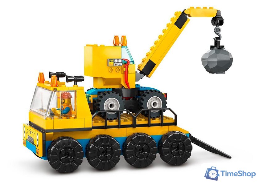 Конструктор LEGO City 60391 Строительные машины и кран с шаром для сноса - Изображение №6 — Интернет-магазин Time-Shop