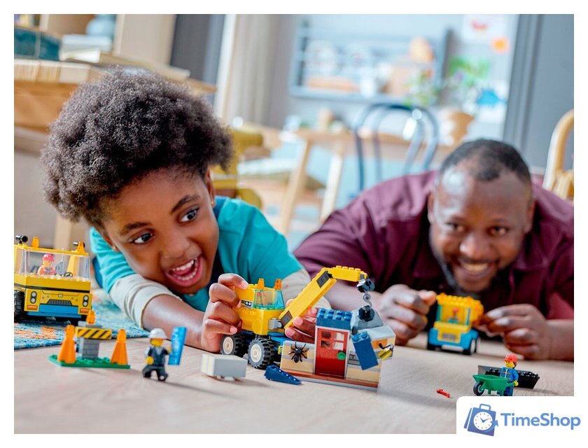 Конструктор LEGO City 60391 Строительные машины и кран с шаром для сноса - Изображение №9 — Интернет-магазин Time-Shop