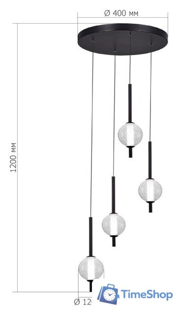 Подвесная люстра ST Luce SL6120.403.04 - Изображение №4 — Интернет-магазин Time-Shop