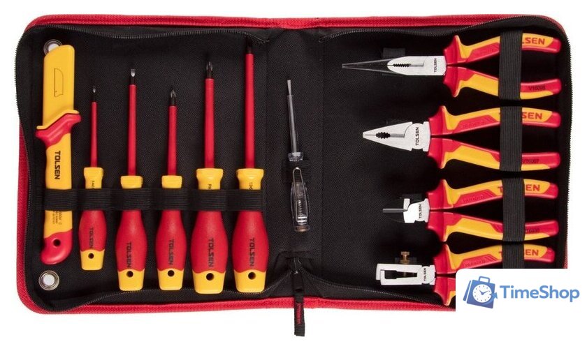 Универсальный набор инструментов Tolsen TTV83411 (11 предметов) - Изображение №1 — Интернет-магазин Time-Shop