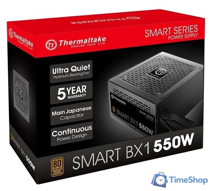 Блок питания Thermaltake Smart BX1 550W PS-SPD-0550NNSABE-1 - Изображение №6 — Интернет-магазин Time-Shop