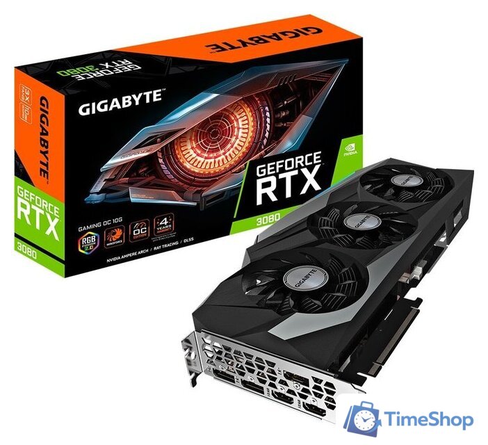 Видеокарта Gigabyte GeForce RTX 3080 Gaming OC 10GB GDDR6X (rev. 2.0) - Изображение №8 — Интернет-магазин Time-Shop