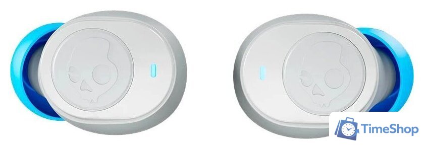 Наушники Skullcandy Jib True (светло-серый/синий) - Изображение №2 — Интернет-магазин Time-Shop