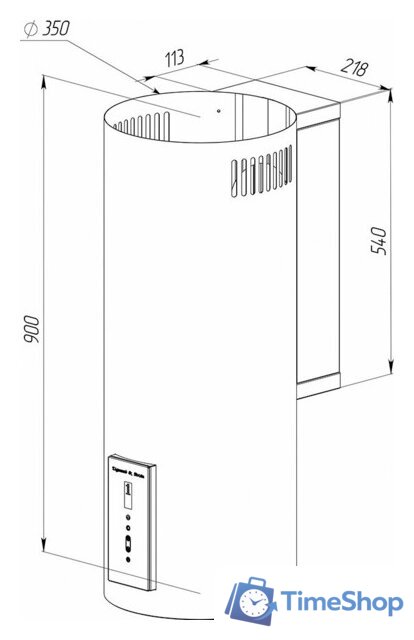 Кухонная вытяжка Zigmund & Shtain K 146.4 W - Изображение №2 — Интернет-магазин Time-Shop