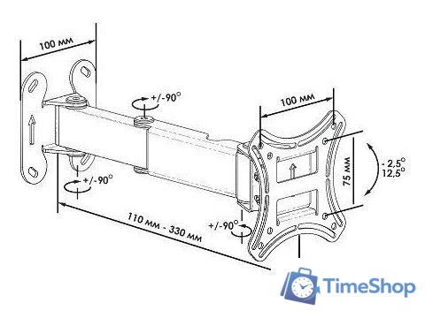Кронштейн для телевизора Trone LPS 51-10 - Изображение №2 — Интернет-магазин Time-Shop