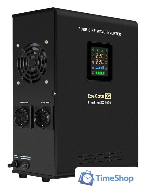 Источник бесперебойного питания ExeGate FineSine SX-1000.LCD.AVR.2SH EX295997RUS - Изображение №1 — Интернет-магазин Time-Shop