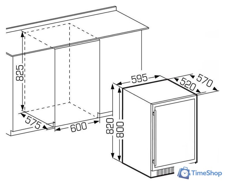 Винный шкаф Kluge KCW4602B - Изображение №6 — Интернет-магазин Time-Shop