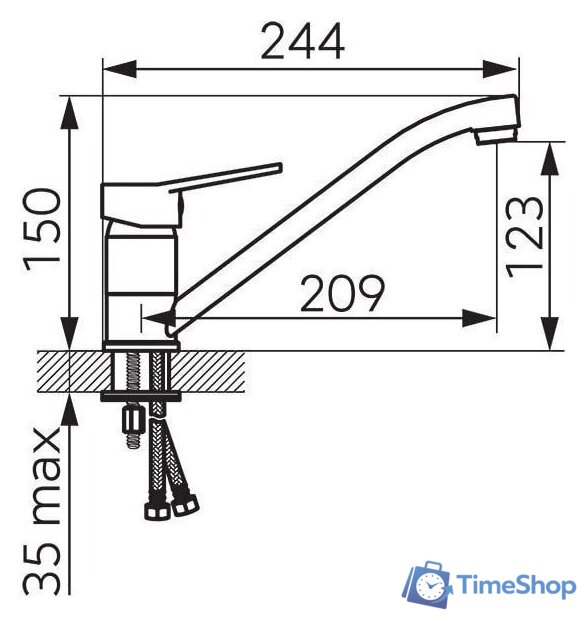 Смеситель Ferro Isso BIS4A - Изображение №2 — Интернет-магазин Time-Shop