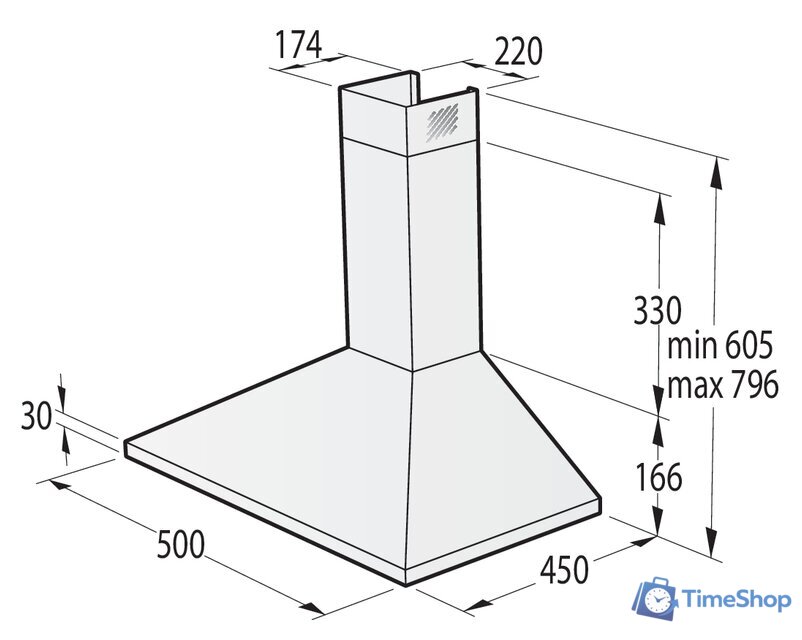 Кухонная вытяжка Gorenje WHC529E4X - Изображение №3 — Интернет-магазин Time-Shop