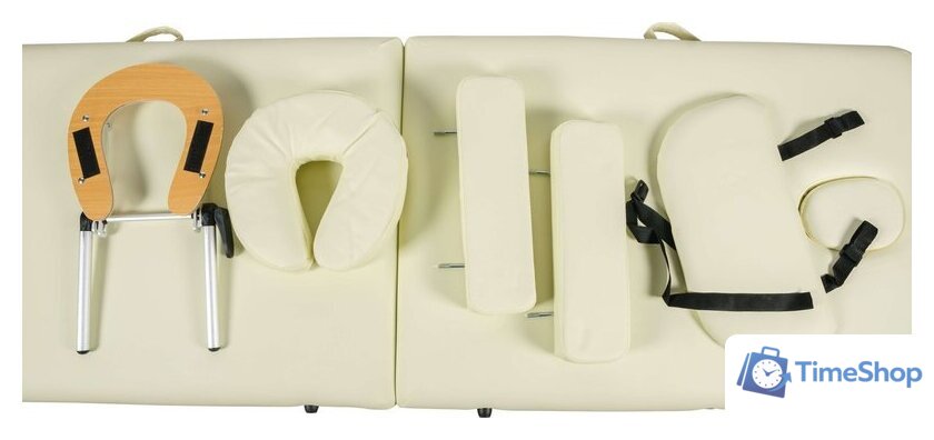 Массажный стол Atlas Sport складной 2-с 60 см деревянный (бежевый) - Изображение №3 — Интернет-магазин Time-Shop