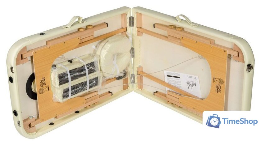 Массажный стол Atlas Sport складной 2-с 60 см деревянный (бежевый) - Изображение №7 — Интернет-магазин Time-Shop